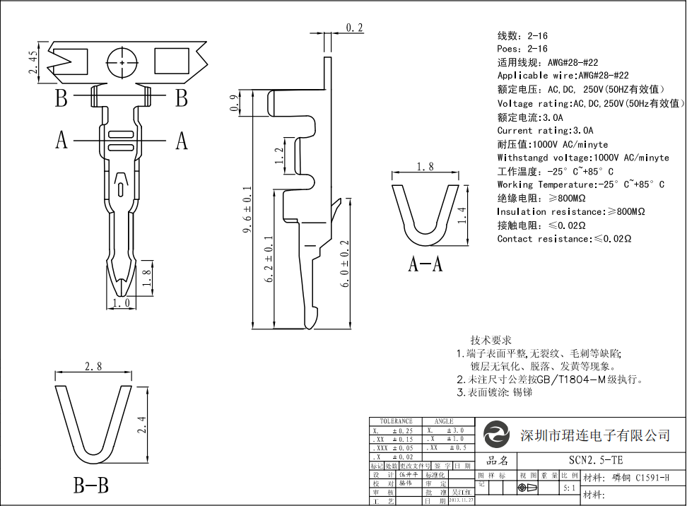 間距2.54-SCN直針